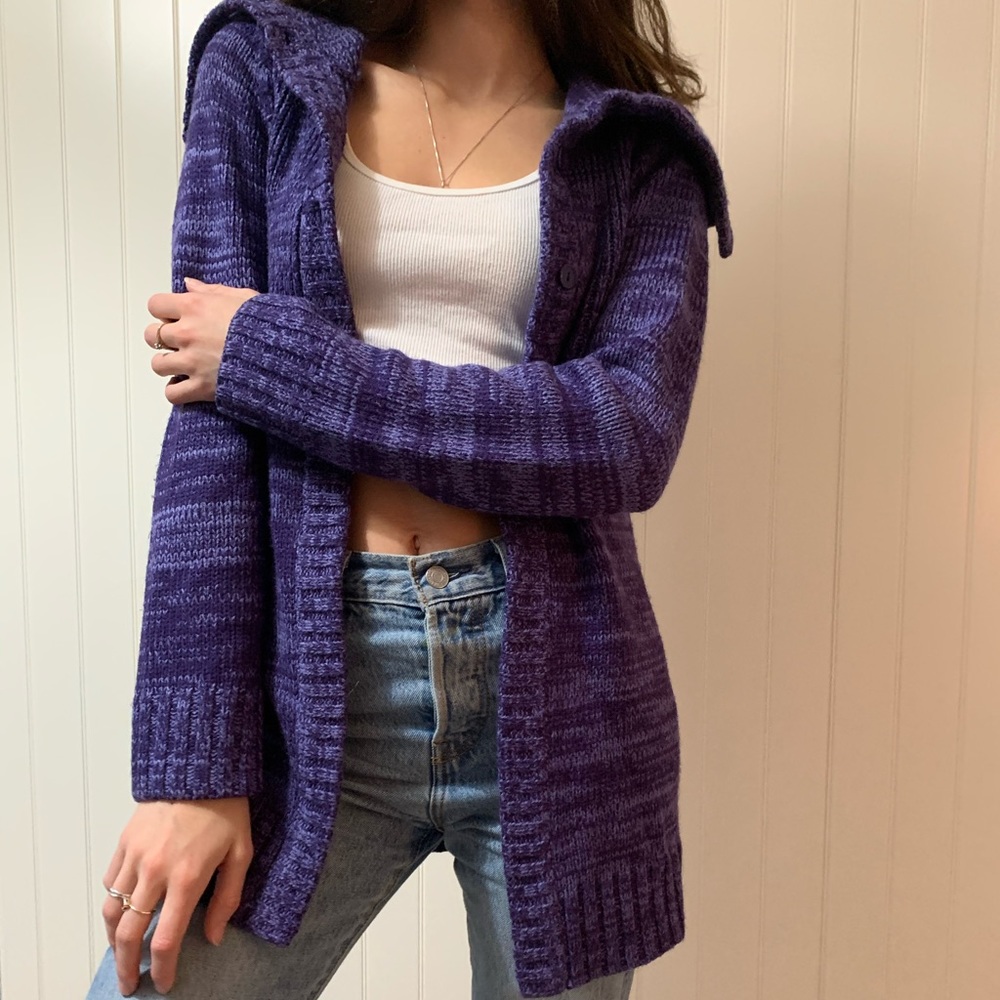 Women’s Cowl-Neck Cardigan